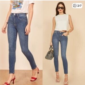 Reformation | Harper Skinny Jeans in Destin Wash 27